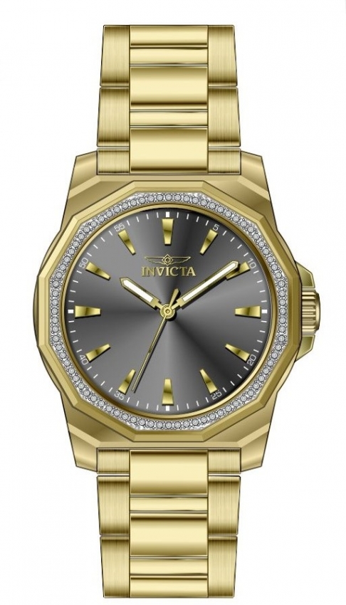 invicta speedway quartz crystal charcoal dial ladies watch 49114 invicta speedway quartz crystal charcoal dial ladies watch 49114