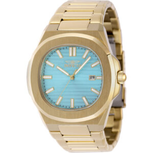 invicta speedway quartz light blue dial men's watch 48517