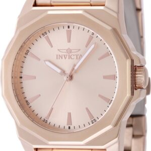 invicta speedway quartz rose gold dial ladies watch 49089