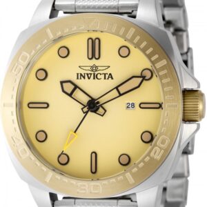 invicta speedway quartz yellow dial men's watch 49102