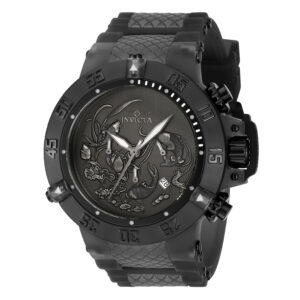 invicta subaqua chronograph quartz black dial men's watch 37040