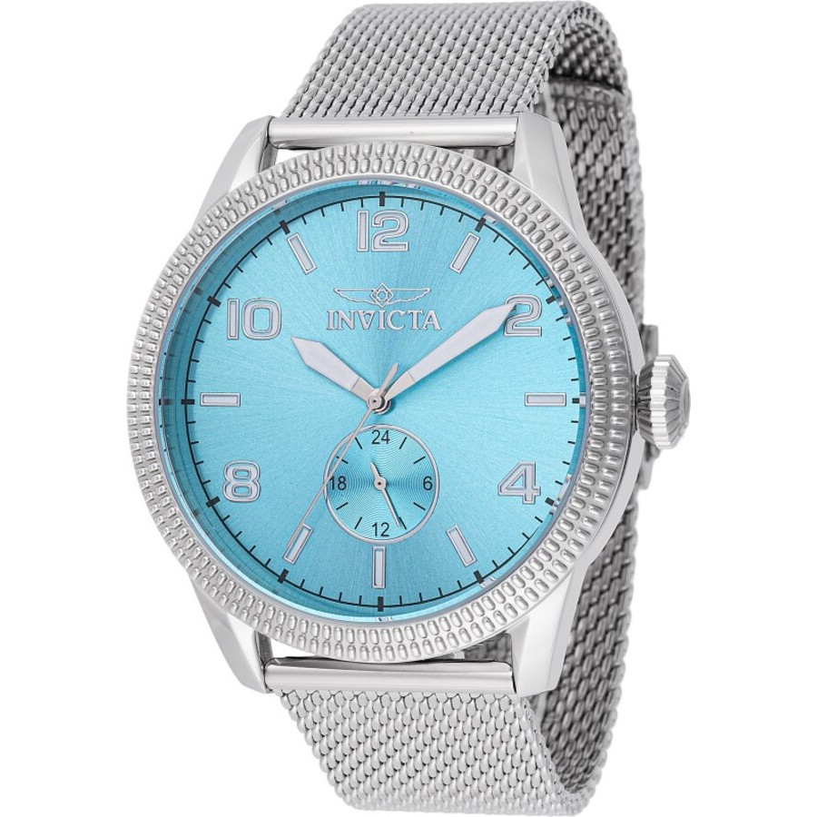 invicta vintage quartz light blue dial men's watch 48914 invicta vintage quartz light blue dial men's watch 48914