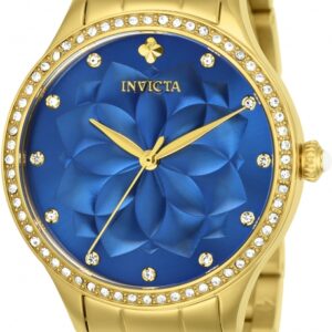 invicta wildflower blue dial ladies watch 24537