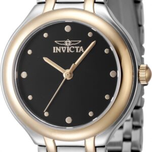 invicta wildflower quartz black dial ladies watch 48229
