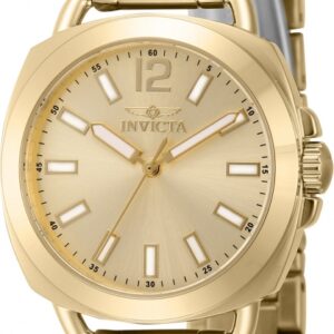 invicta wildflower quartz gold dial ladies watch 46346