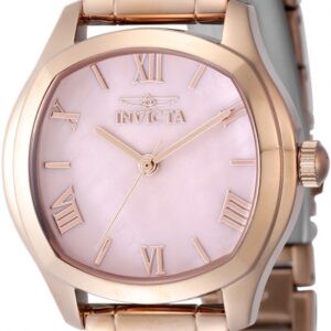 invicta wildflower quartz pink dial ladies watch 48240