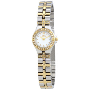 invicta wildflower white dial two tone ladies watch 0133
