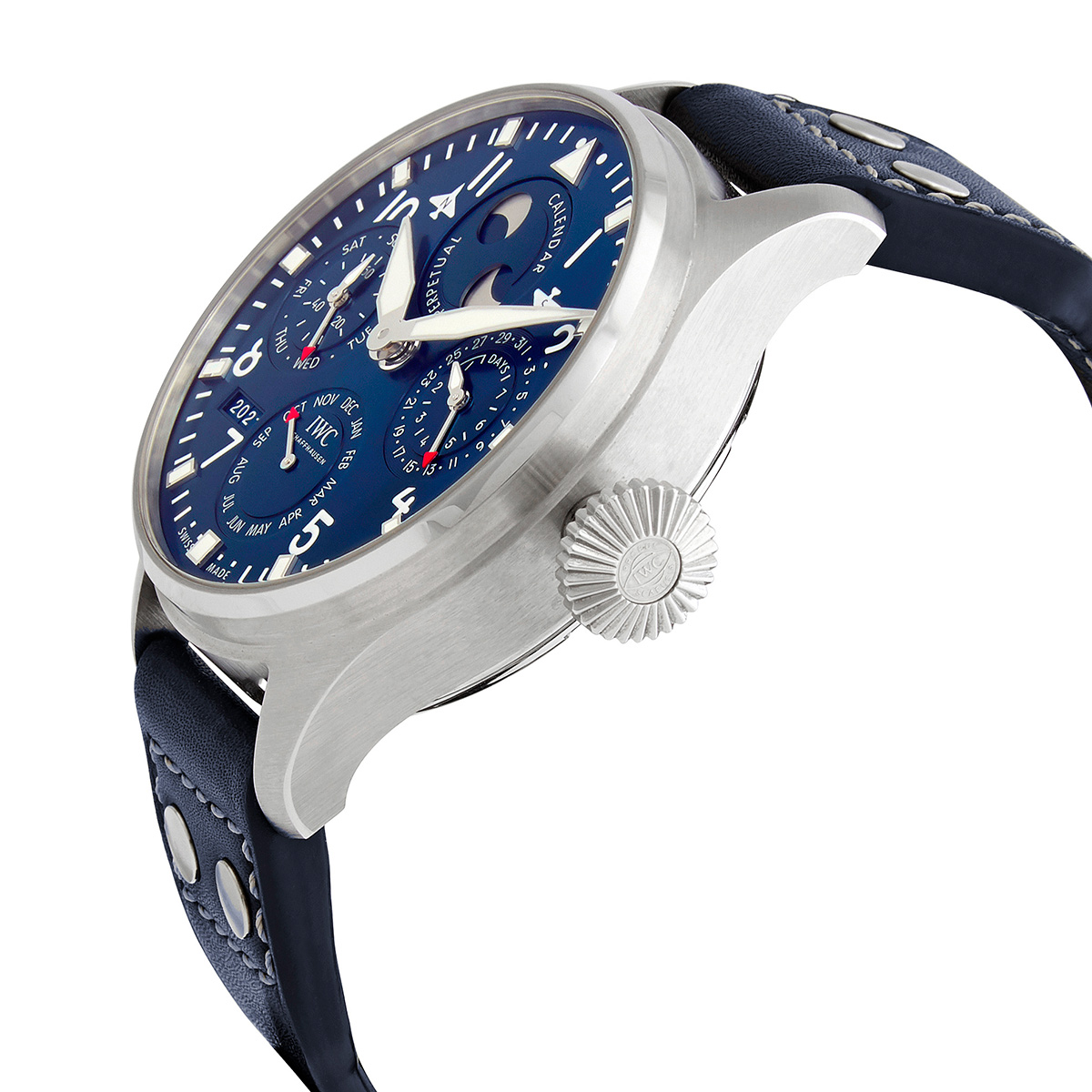 iwc big pilot perpetual automatic blue dial men's watch iw503605 iwc big pilot perpetual automatic blue dial men's watch iw503605