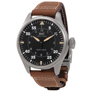 iwc big pilot spitfire 43 automatic black dial men's watch iw329701