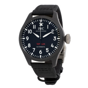iwc big pilots 43 top gun automatic black dial men's watch iw329801