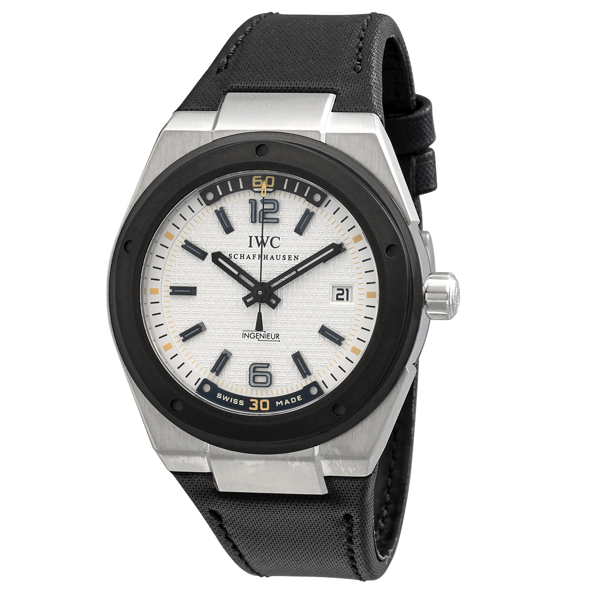 iwc ingenieur climate action automatic white dial men's watch iw323402 iwc ingenieur climate action automatic white dial men's watch iw323402