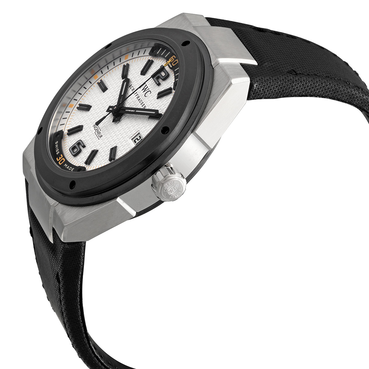 iwc ingenieur climate action automatic white dial men's watch iw323402 iwc ingenieur climate action automatic white dial men's watch iw323402
