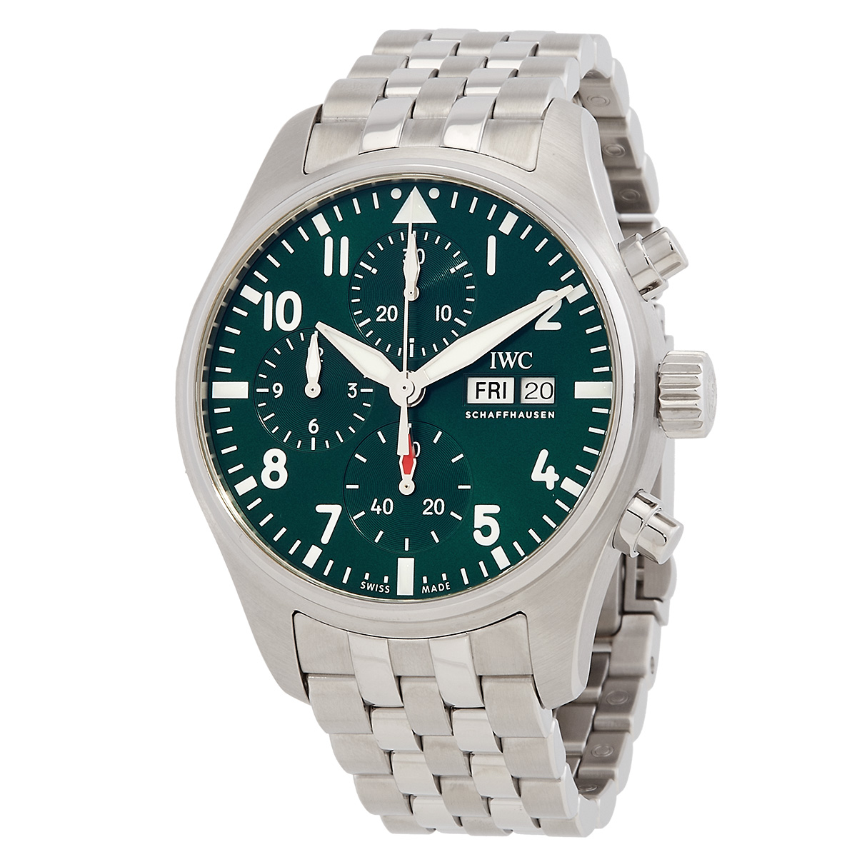 iwc pilot chronograph 41 automatic green dial men's watch iw388104 iwc pilot chronograph 41 automatic green dial men's watch iw388104