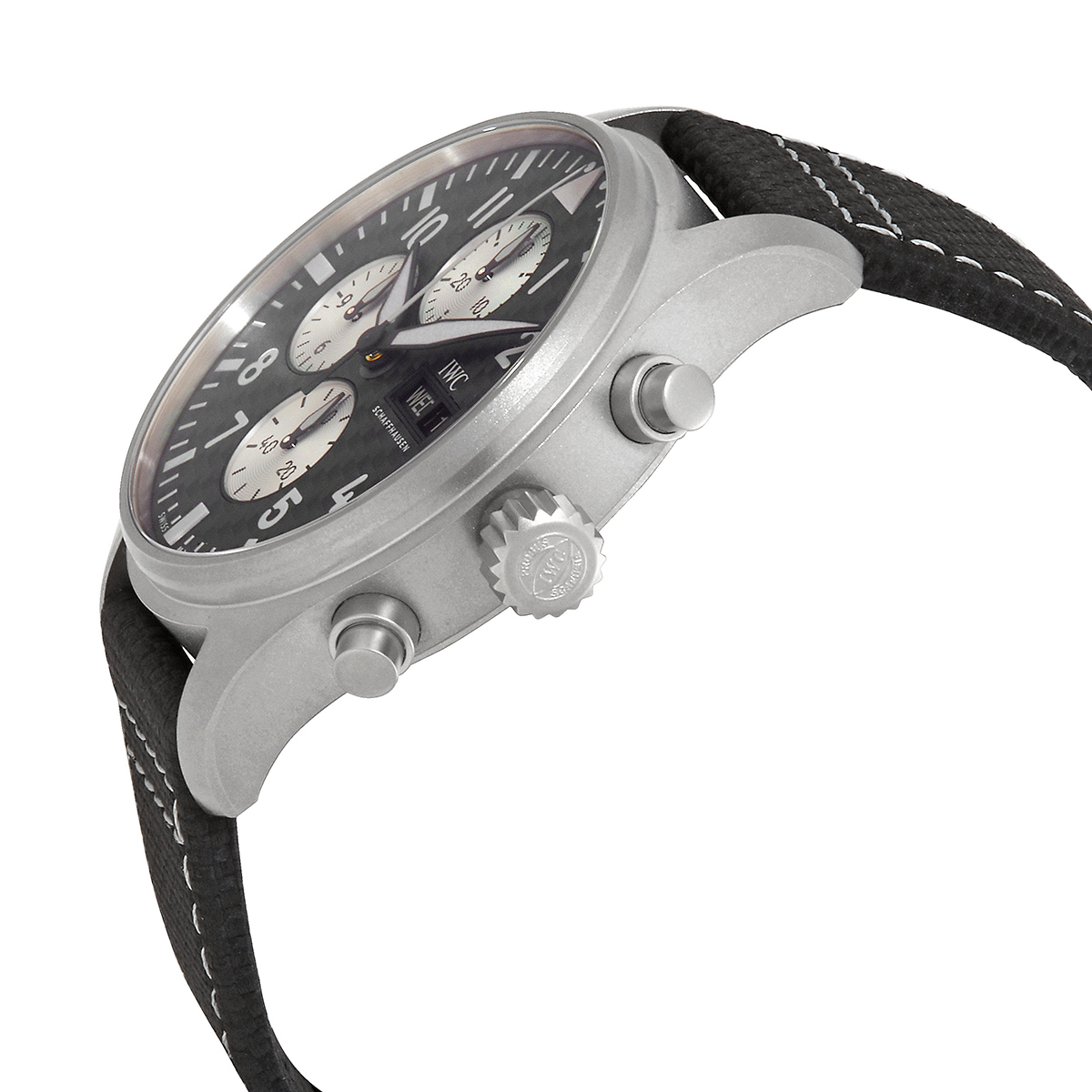iwc pilot chronograph amg automatic carbon dial men's watch iw377903 iwc pilot chronograph amg automatic carbon dial men's watch iw377903