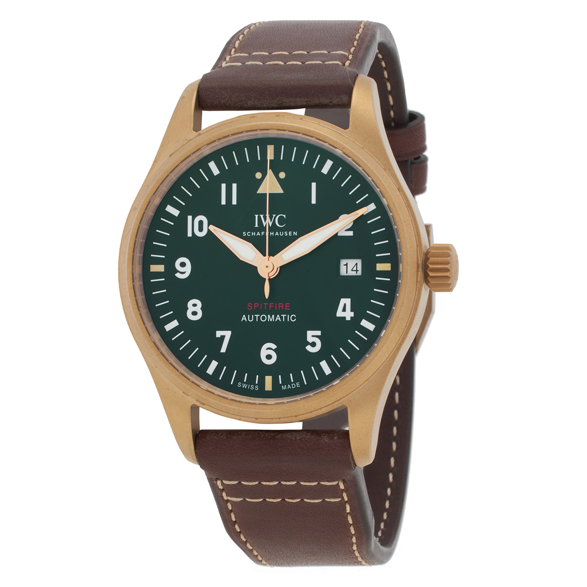 iwc pilot spitfire automatic green dial men's watch iw326806 iwc pilot spitfire automatic green dial men's watch iw326806