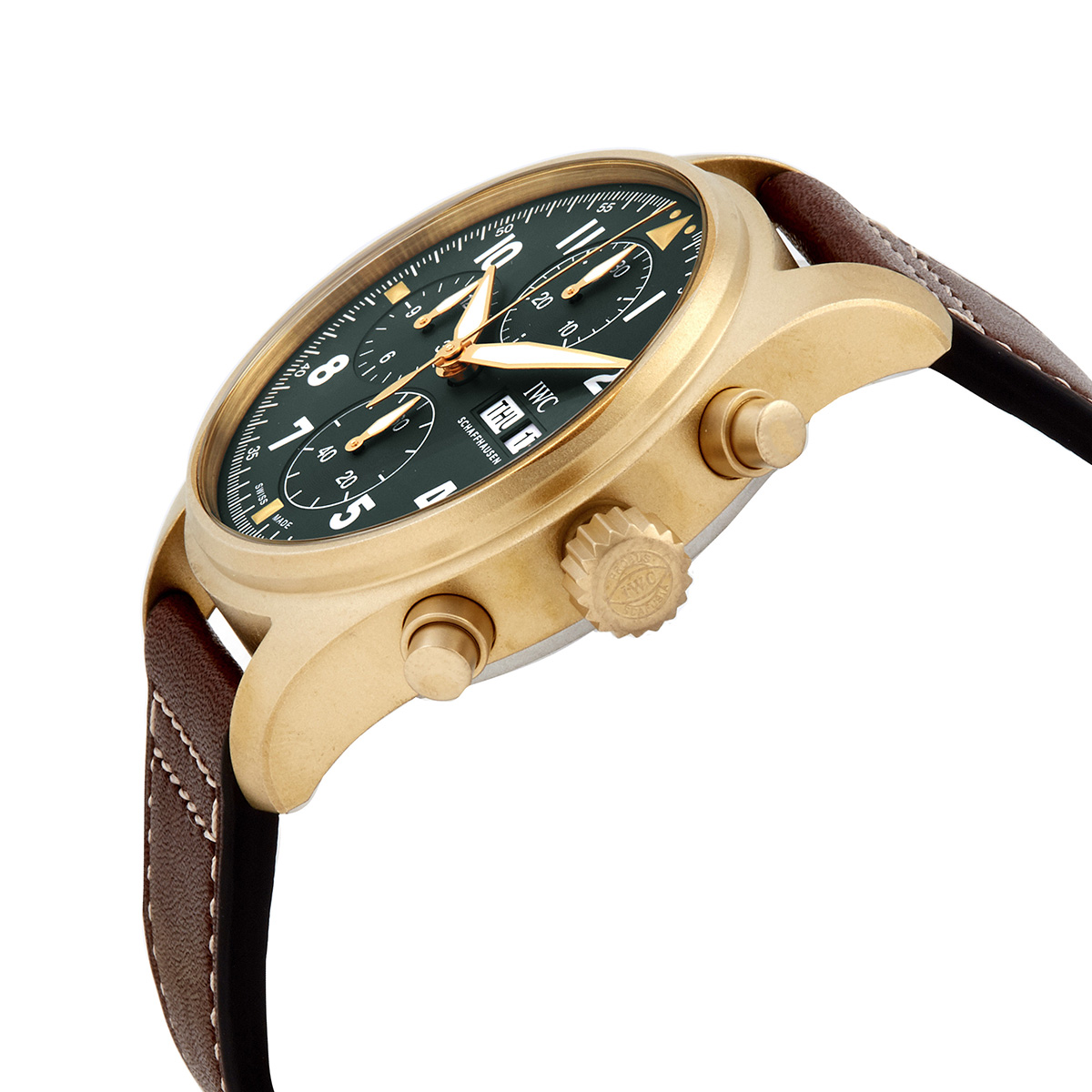 iwc pilot spitfire chronograph automatic green dial men's watch iw387902 iwc pilot spitfire chronograph automatic green dial men's watch iw387902