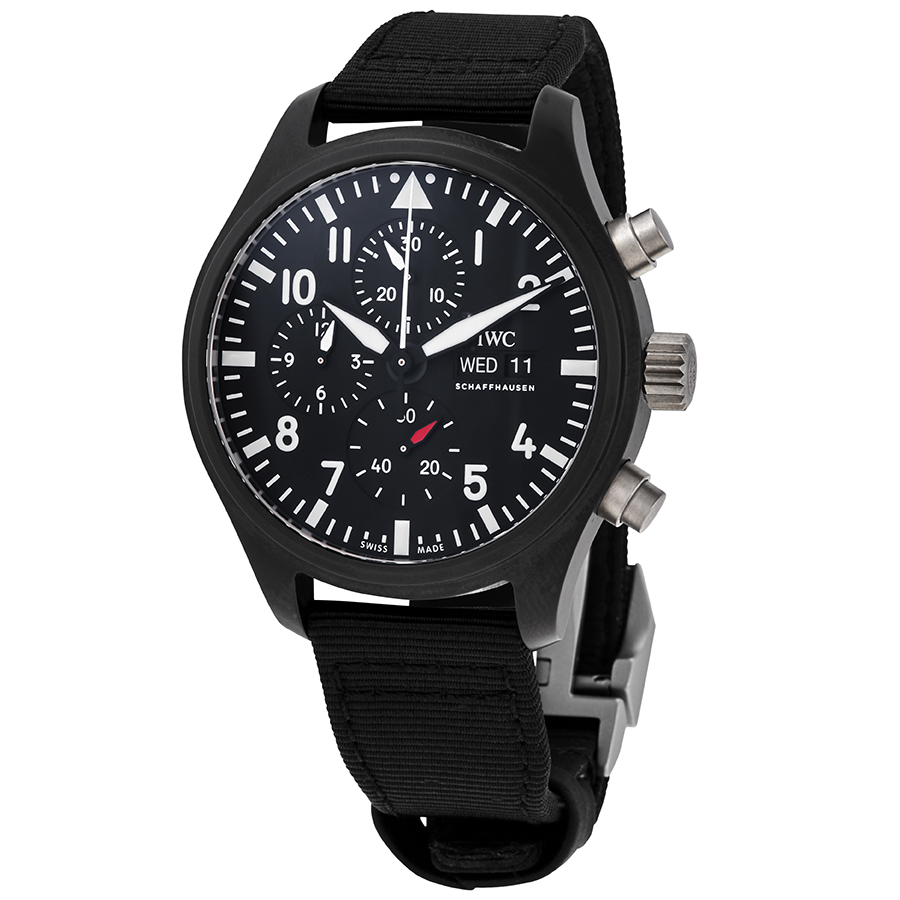 iwc pilot top gun chronograph automatic black dial men's watch iw389101 iwc pilot top gun chronograph automatic black dial men's watch iw389101