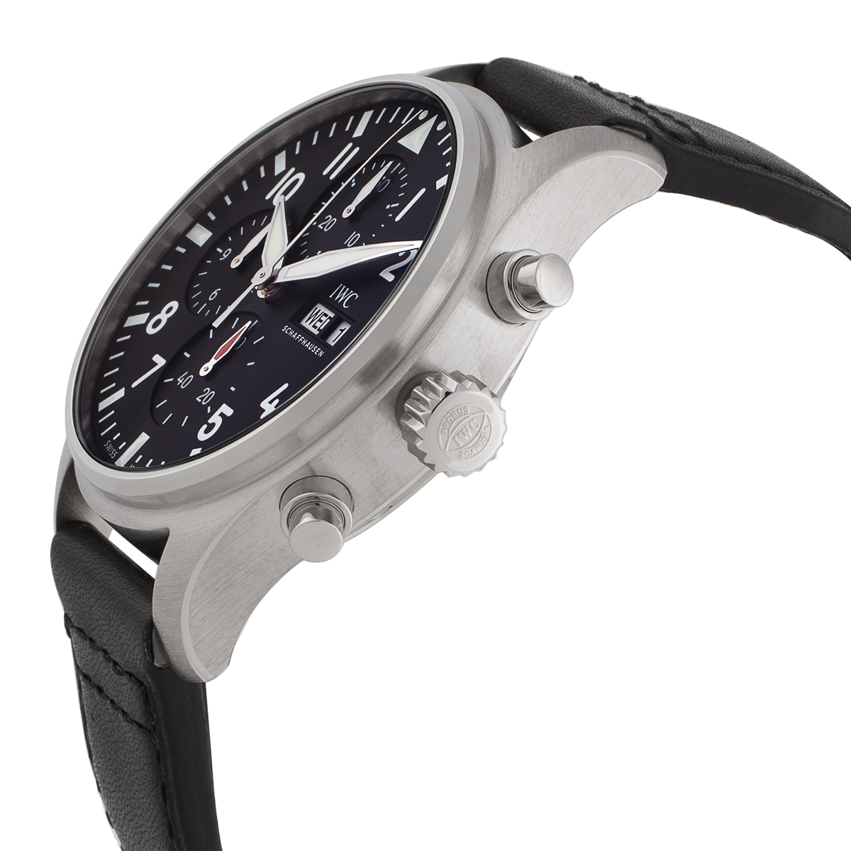 iwc pilots chronograph automatic black dial men's watch iw378001 iwc pilots chronograph automatic black dial men's watch iw378001