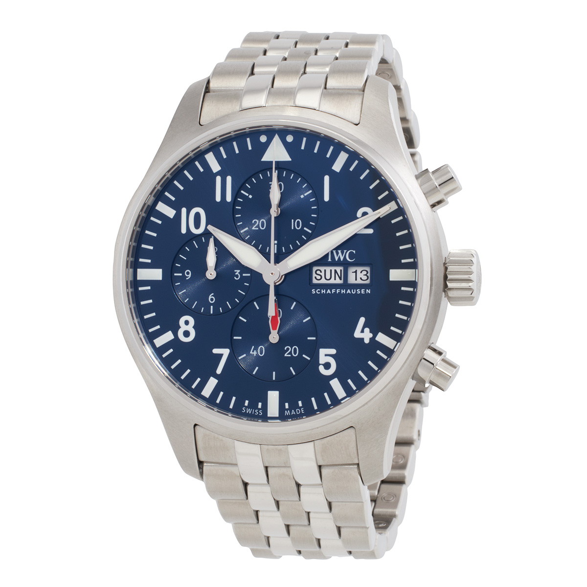 iwc pilots chronograph automatic blue dial men's watch iw378004 iwc pilots chronograph automatic blue dial men's watch iw378004