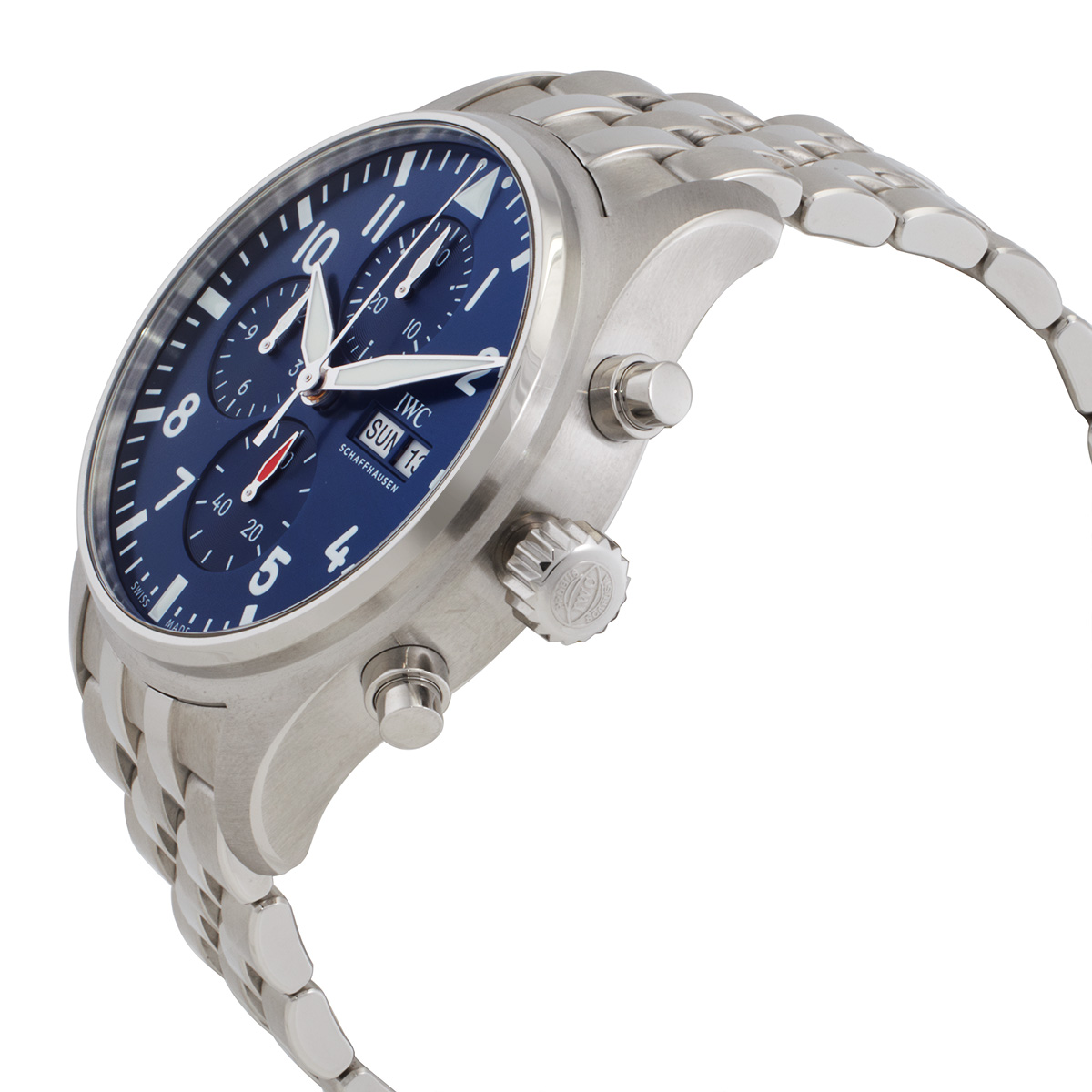 iwc pilots chronograph automatic blue dial men's watch iw378004 iwc pilots chronograph automatic blue dial men's watch iw378004