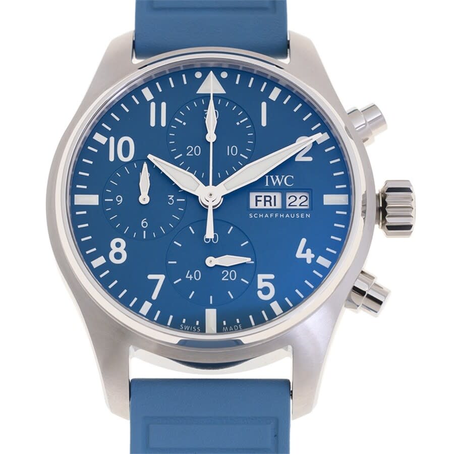 iwc pilots chronograph automatic blue dial men's watch iw388117 iwc pilots chronograph automatic blue dial men's watch iw388117