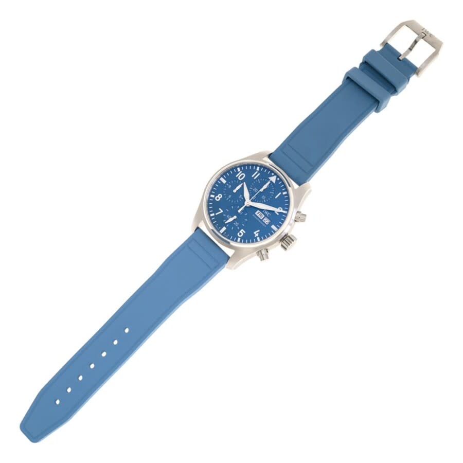 iwc pilots chronograph automatic blue dial men's watch iw388117 iwc pilots chronograph automatic blue dial men's watch iw388117