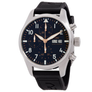 iwc pilots chronograph iwc apxgp automatic black dial watch iw388116