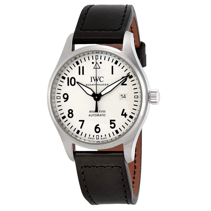 iwc pilots mark xviii automatic silver dial men's watch iw327012 iwc pilots mark xviii automatic silver dial men's watch iw327012