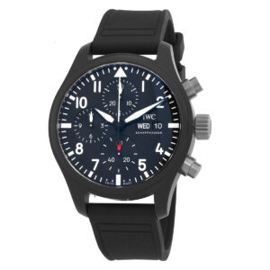 iwc pilot's top gun chronograph automatic black dial men's watch iw389401