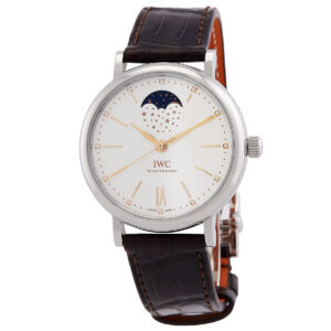 iwc portofino automatic diamond silver dial ladies watch iw459011