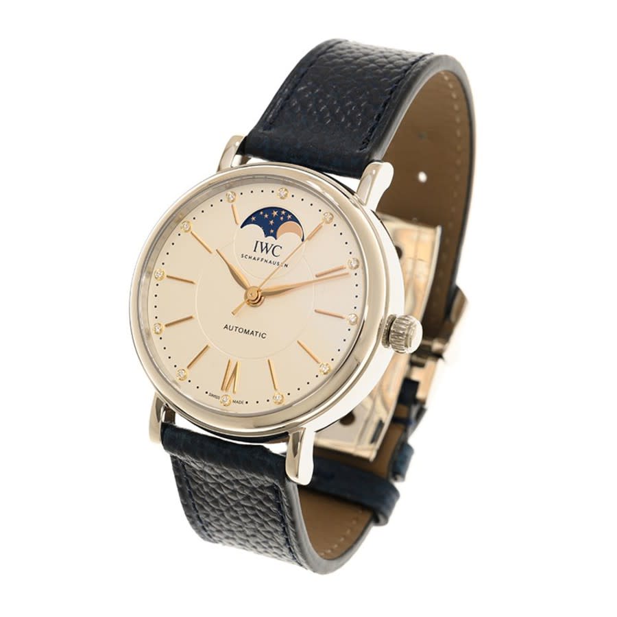 iwc portofino automatic diamond white dial men's watch iw459601 iwc portofino automatic diamond white dial men's watch iw459601