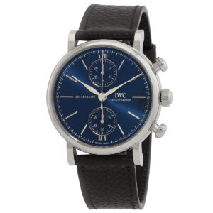 iwc portofino chronograph automatic 'laureus sport for good' blue dial men's watch iw391408