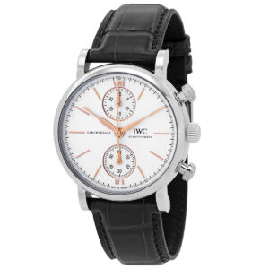 iwc portofino chronograph automatic silver dial men's watch iw391406