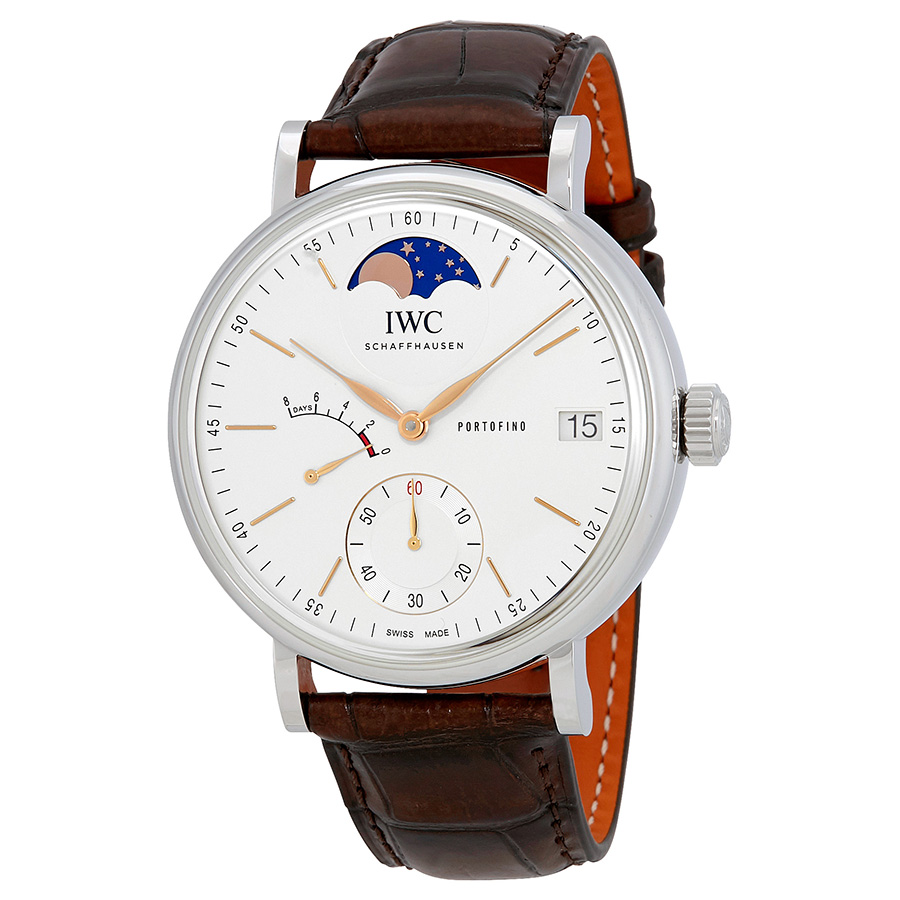 iwc portofino hand wound silver dial men's watch iw516401 iwc portofino hand wound silver dial men's watch iw516401