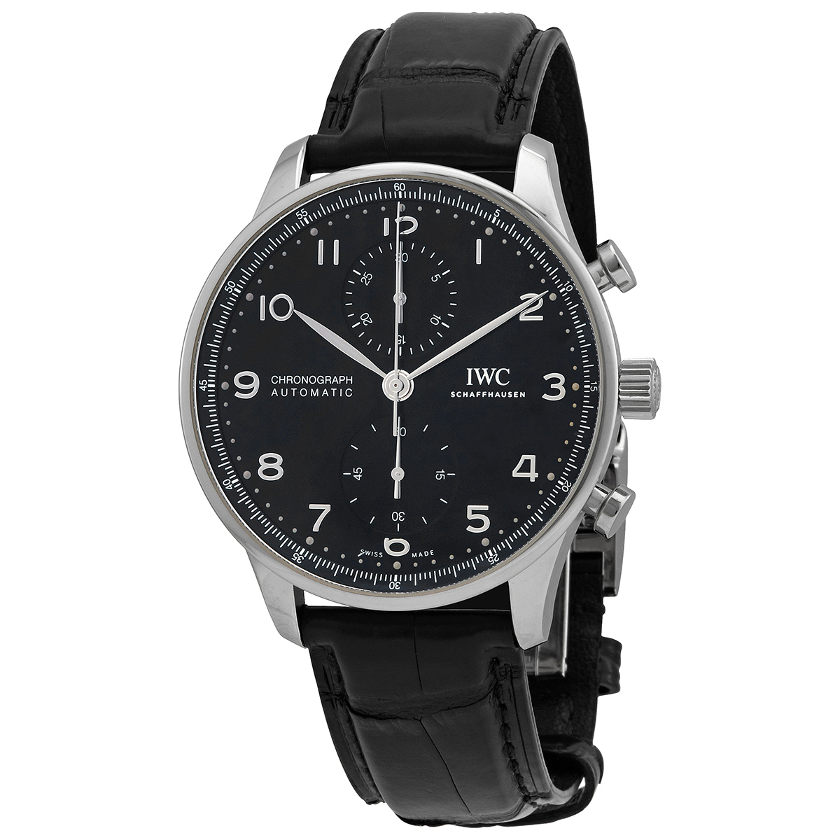 iwc portugieser chronograph automatic black dial men's watch iw371609 iwc portugieser chronograph automatic black dial men's watch iw371609