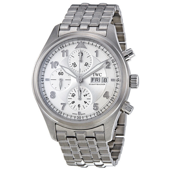 iwc spitfire pilot chronograph automatic steel men's watch iw371705 iwc spitfire pilot chronograph automatic steel men's watch iw371705