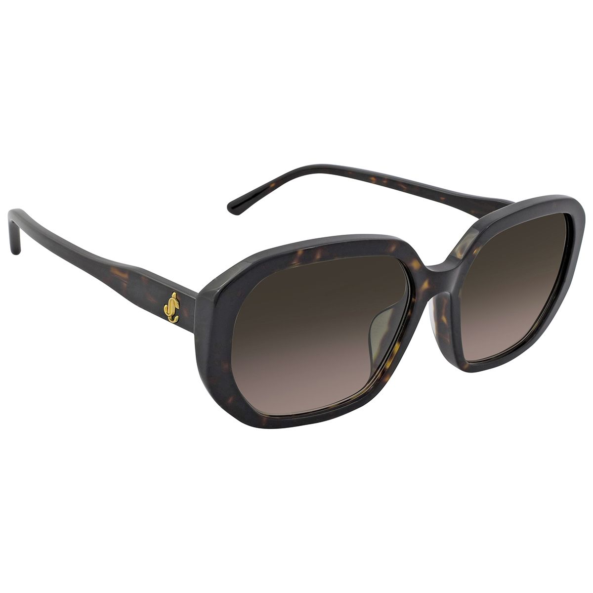 jimmy choo brown gradient square ladies sunglasses karly/f/s 0086/ha 57 jimmy choo brown gradient square ladies sunglasses karly/f/s 0086/ha 57