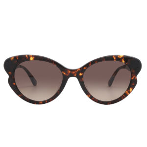 kate spade brown gradient cat eye ladies sunglasses elina/g/s 0086/ha 53