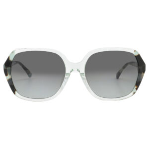 kate spade dark grey shaded square ladies sunglasses ellery/f/s 0pjp/9o 57