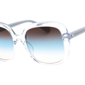 kate spade ladies blue square sunglasses wenona/g/s 0pjp/98 56