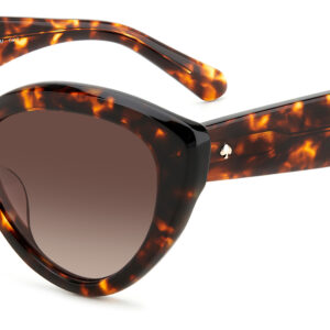 kate spade ladies brown cat eye sunglasses junigs086f5ha