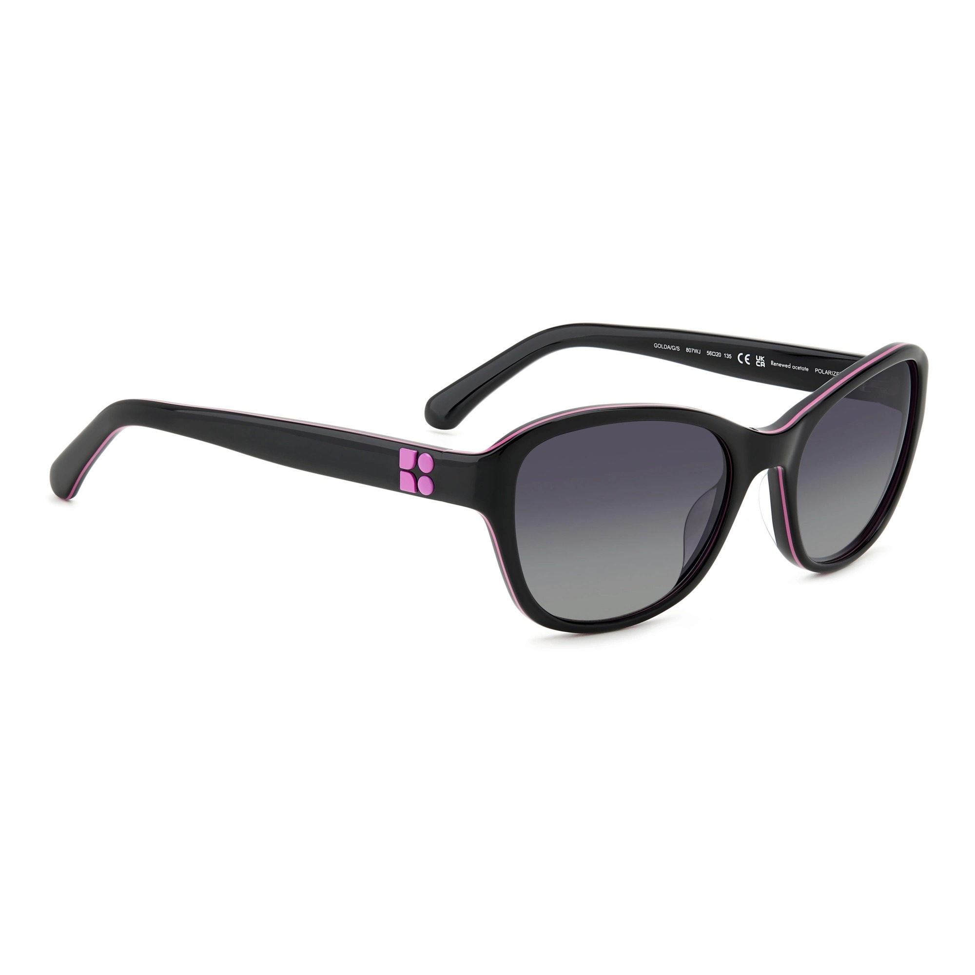 kate spade polarized grey cat eye ladies sunglasses golda/g/s 0807/wj 56 kate spade polarized grey cat eye ladies sunglasses golda/g/s 0807/wj 56