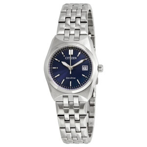 citizen corso eco drive blue dial ladies watch ew2290 54l
