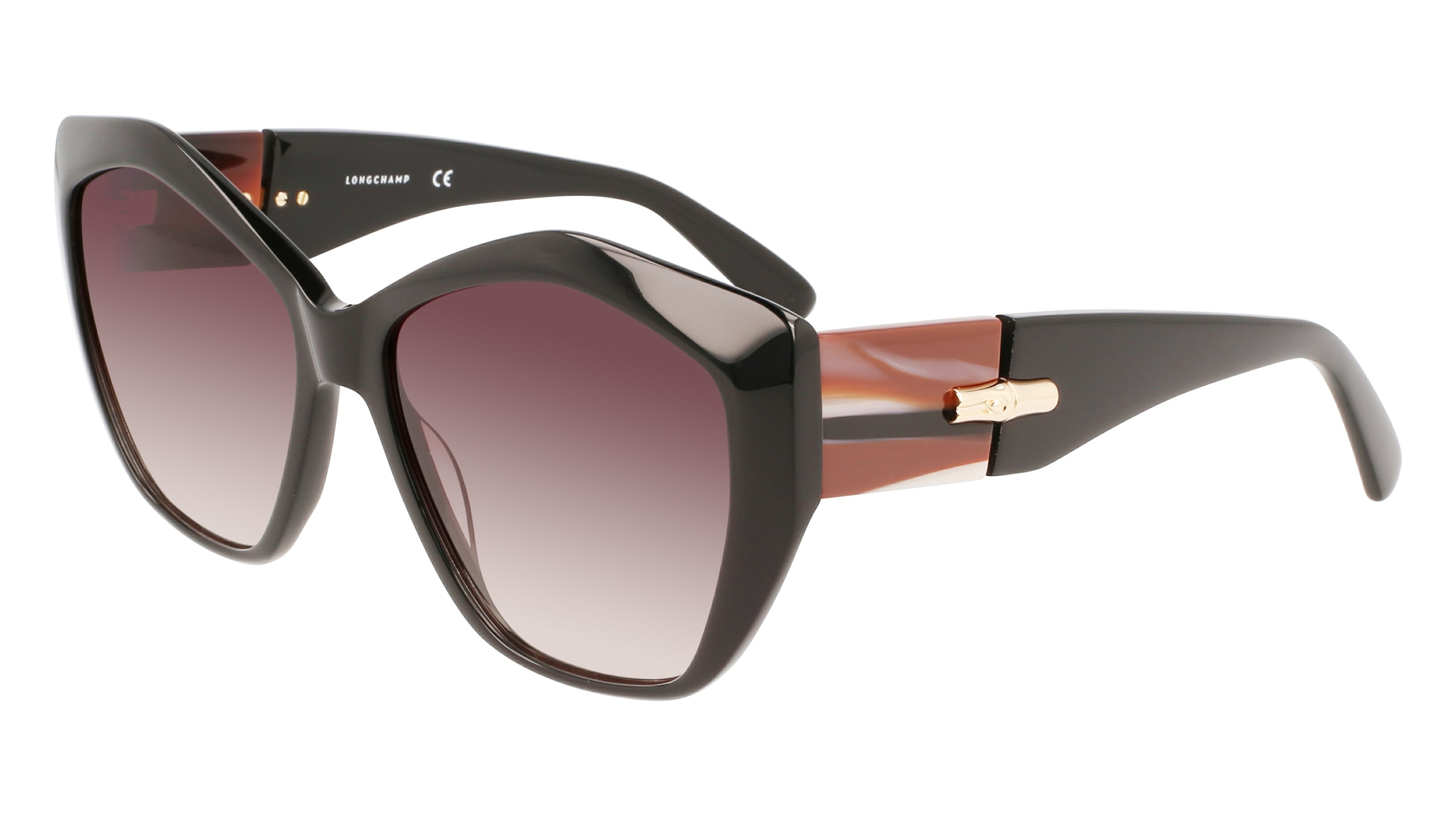 longchamp brown gradient butterfly ladies sunglasses lo712s 001 57 longchamp brown gradient butterfly ladies sunglasses lo712s 001 57