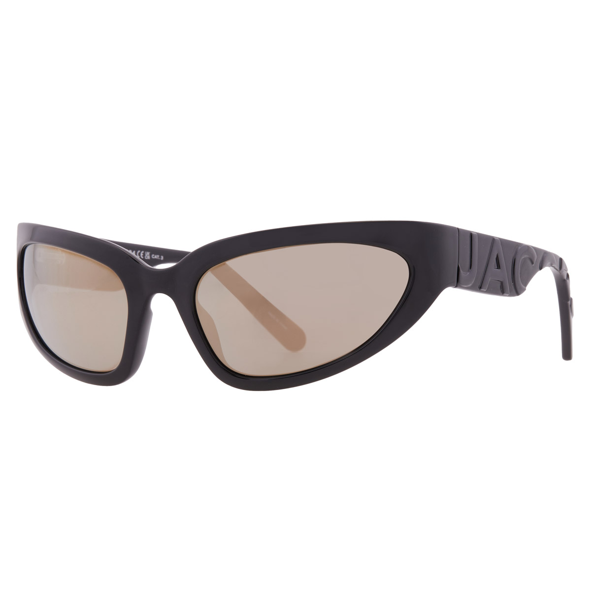 marc jacobs bronze mirror wrap ladies sunglasses marc 738/s 008a/jo 61 marc jacobs bronze mirror wrap ladies sunglasses marc 738/s 008a/jo 61