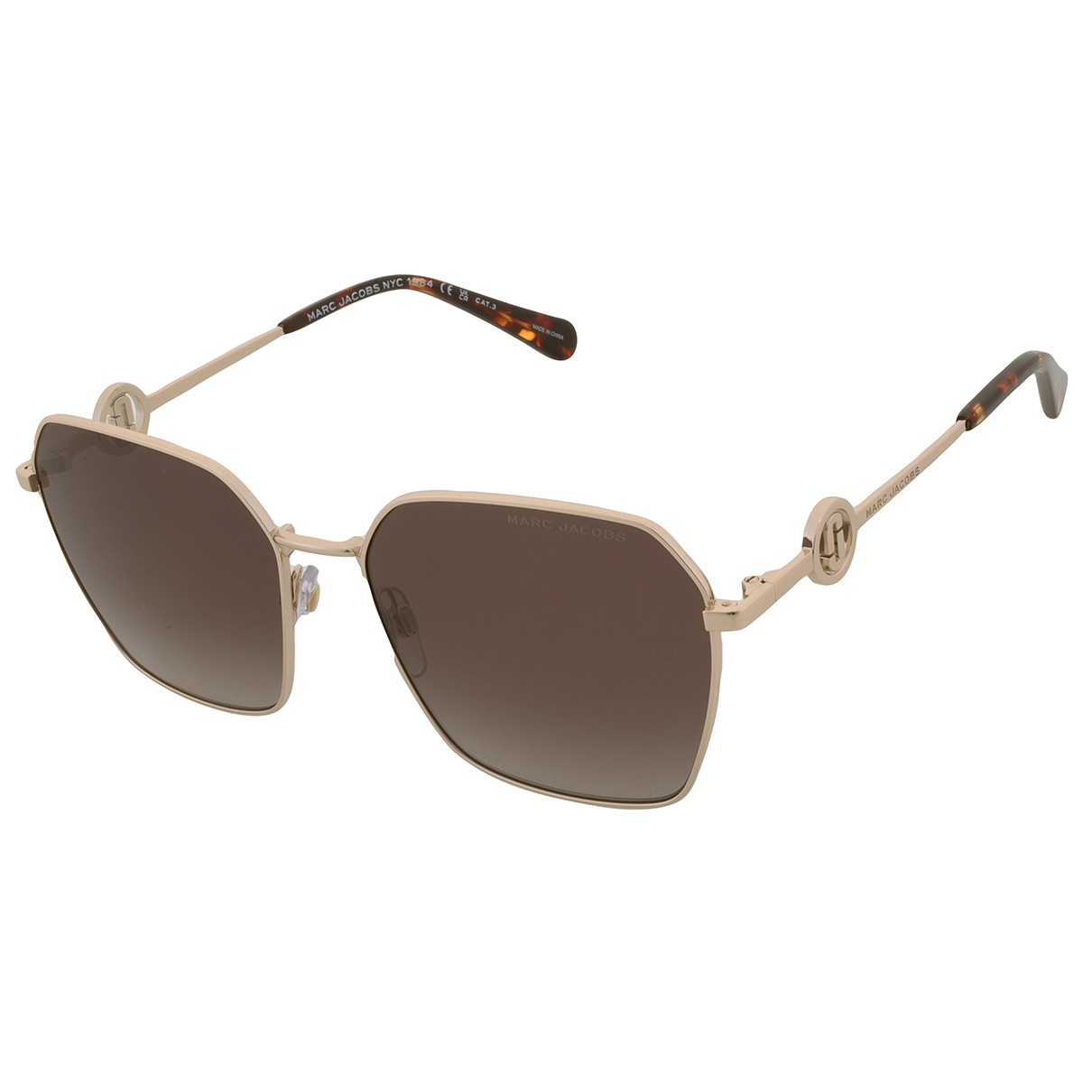 marc jacobs brown square ladies sunglasses marc 729/s 006j/ha 58 marc jacobs brown square ladies sunglasses marc 729/s 006j/ha 58