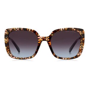 marc jacobs brown teal square ladies sunglasses marc 727/s h7p 55