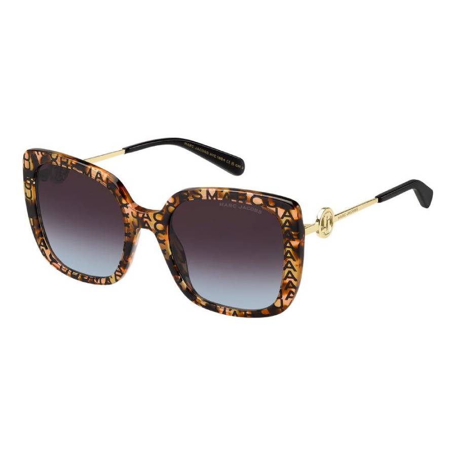 marc jacobs brown teal square ladies sunglasses marc 727/s h7p 55 marc jacobs brown teal square ladies sunglasses marc 727/s h7p 55