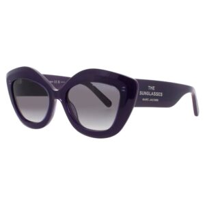marc jacobs dark grey cat eye ladies sunglasses marc 800/s ry8 52