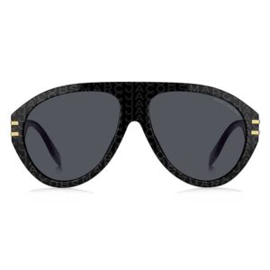 marc jacobs grey pilot men's sunglasses marc 747/s 003l/ir 58